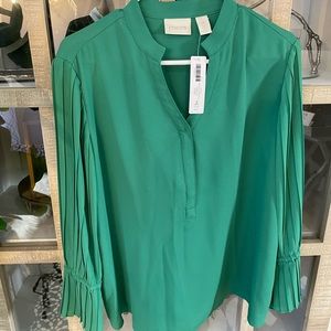 Chico’s Green Blouse